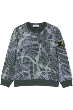 Stone Island Felpa girocollo con applicazione