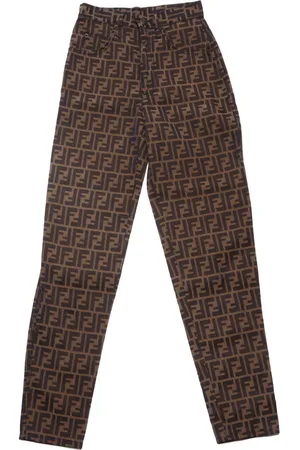 Fendi Pantaloni con motivo Zucca