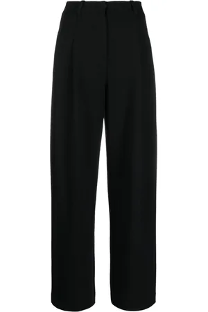 Emporio Armani Pantaloni a vita alta con pieghe