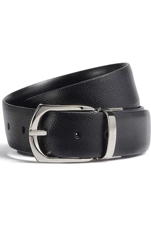 Ermenegildo Zegna Engraved logo reversible belt
