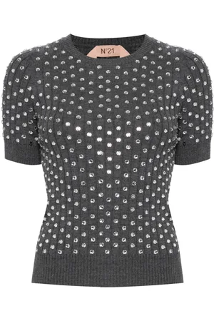 Nº21 Maglione con cristalli
