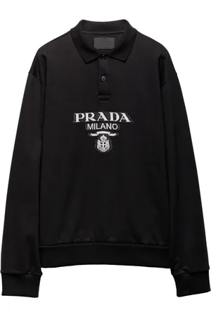 Prada Polo con effetto jacquard