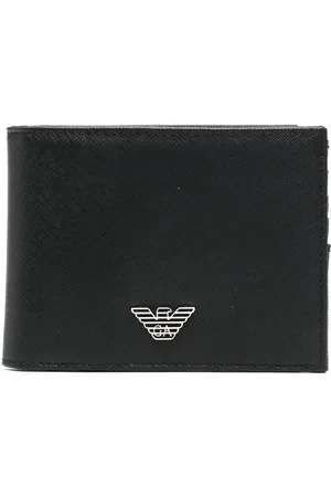Emporio Armani Portafoglio bi-fold con placca logo