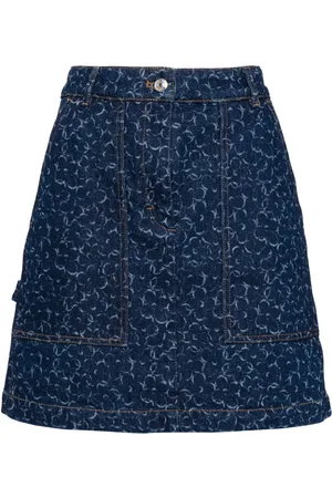 Maison Kitsuné Minigonna denim