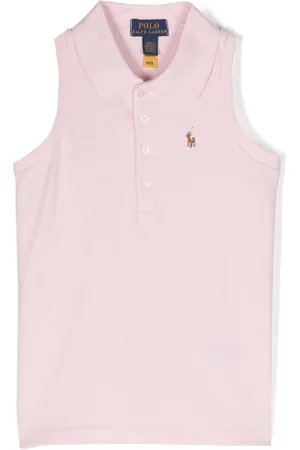 Ralph Lauren Polo smanicata con ricamo Polo Poly