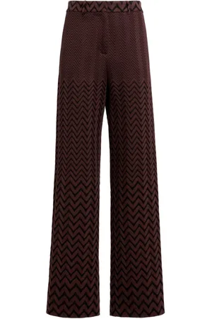 Missoni Pantaloni con motivo a zigzag