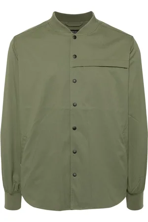 AGNÈS B. Giacca-camicia con colletto a coste