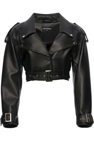 Retrofete Giacca biker Victoria crop