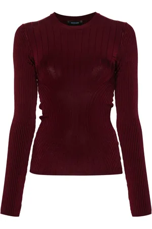 MUGLER Top lavorato a maglia