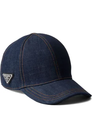 Prada Cappello da baseball denim con applicazione