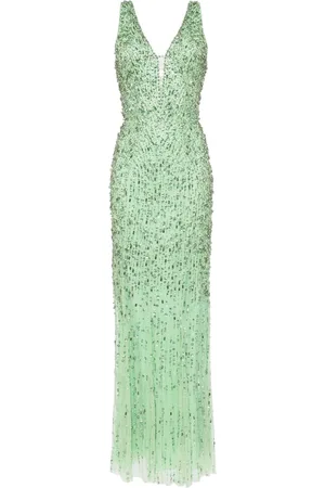 Jenny Packham Abito da sera Libra con cristalli