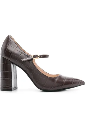 Twin-Set Pumps con effetto coccodrillo 100mm