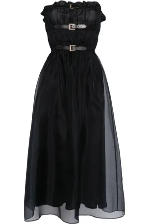 Cynthia Rowley Abito Buckle Up in seta