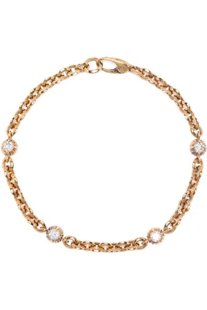 Lizzie Mandler Bracciale in giallo 18kt con diamanti bianchi