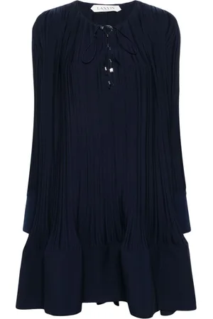 Lanvin Abito midi plissettato