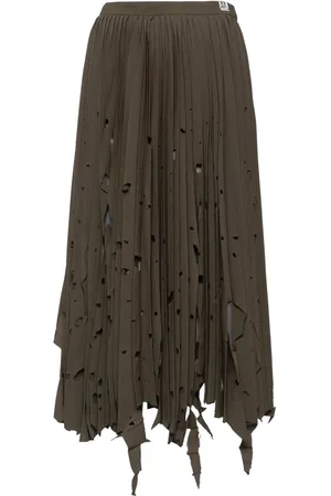 Maison Mihara Yasuhiro Gonna plissettata con cut-out
