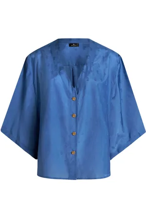 Etro Camicia con logo jacquard