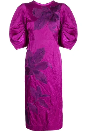 Erdem Abito midi con ricamo a fiori