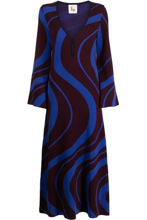 Paula Abito lungo con motivo jacquard