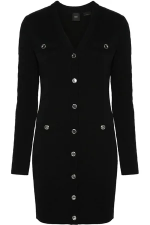Pinko Abito modello cardigan con logo jacquard