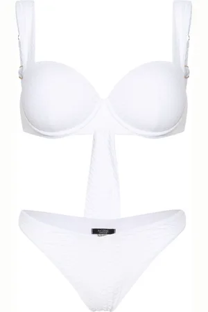 Noire Swimwear Bikini Nikki con effetto pelle di serpente