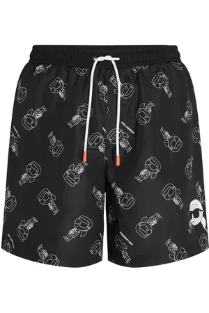 Karl Lagerfeld Costume da bagno Ikon con stampa logo