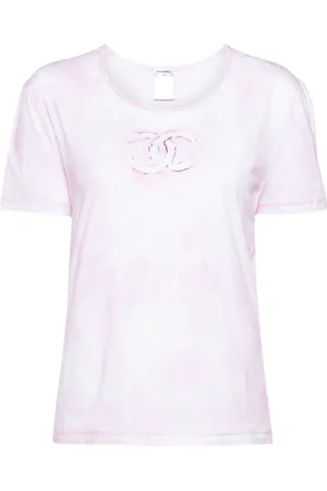 CHANEL T-shirt con dettaglio spazzolato 2009