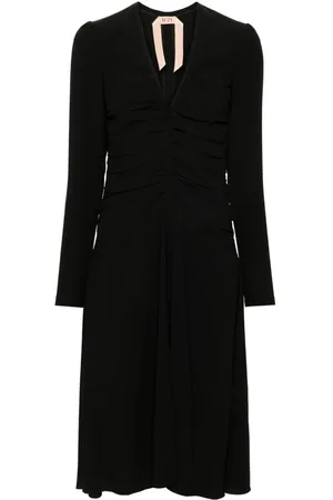 Nº21 Abito midi drappeggiato