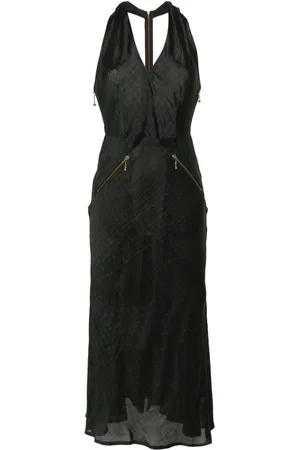 Jean Paul Gaultier Abito midi gessato anni 2000