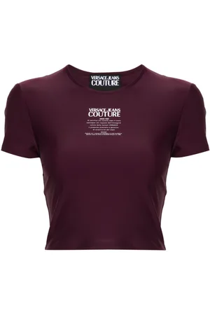 VERSACE T-shirt crop con logo Warranty