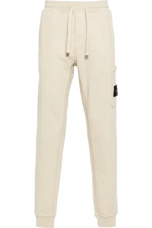 Stone Island Pantaloni sportivi con applicazione Compass