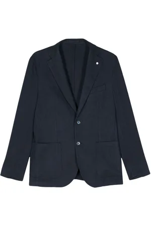 LUIGI BIANCHI MANTOVA Blazer con motivo spigato
