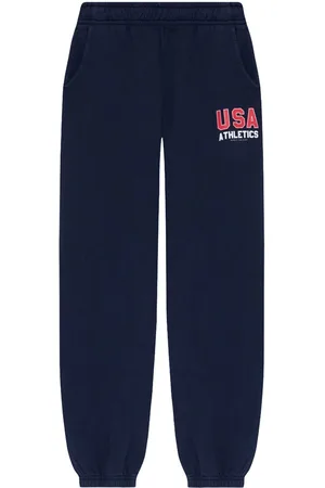 Sporty & Rich Pantaloni elasticizzati con stampa