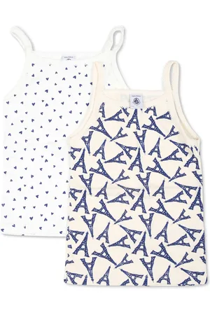 Petit Bateau Set di 2 canotte in cotone biologico