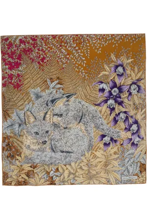 Salvatore Ferragamo Foulard con stampa anni 