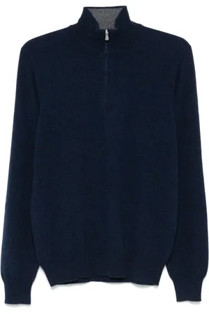 BARBA Maglione Lupo con zip
