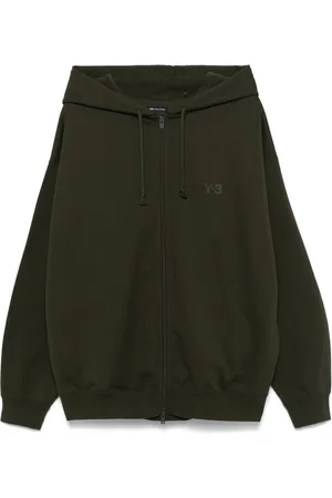 Y-3 Felpa FL Zip con cappuccio