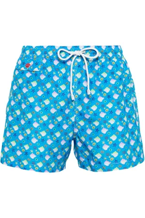 Kiton Costume da bagno con stampa grafica
