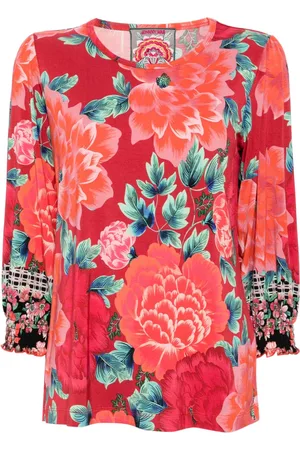 JOHNNY WAS T-shirt a fiori all-over