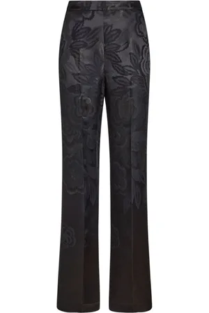 Etro Pantaloni a palazzo con effetto Jacquard