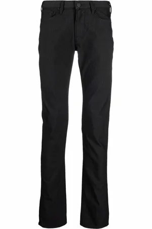 Emporio Armani Pantaloni slim con placca logo