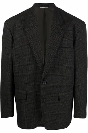 Comme des Garçons Blazer monopetto a quadri anni 