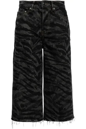Ganni Shorts denim con stampa