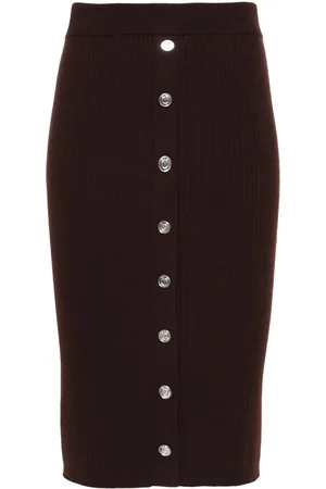 Pinko Gonna midi in maglia a coste