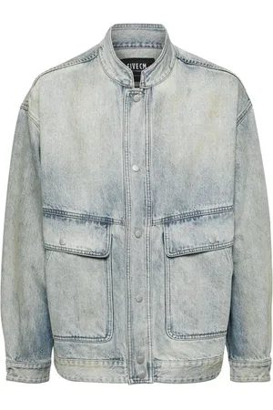 FIVE CM Giacca denim con effetto schiarito