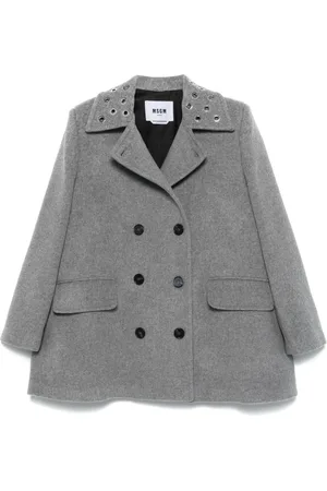 Msgm Cappotto con occhielli metallici