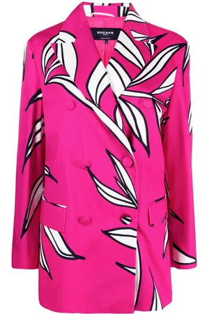 Rochas Blazer doppiopetto a fiori