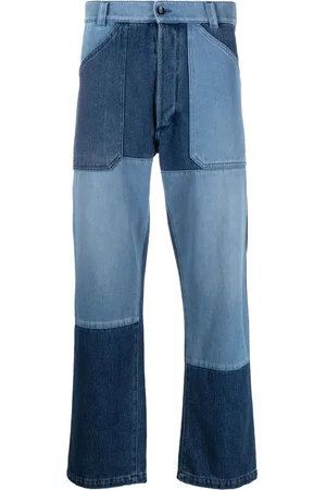 Etro Jeans dritti con design patchwork