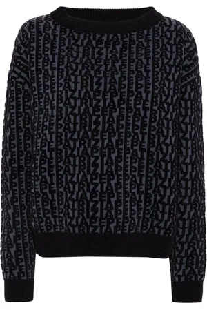Patrizia Pepe Maglione con logo jacquard