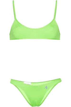 The Attico Bikini con logo gommato